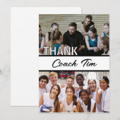 Persoonlijke Volleybal Coach Foto Bedankkaart (Voorkant / Achterkant)