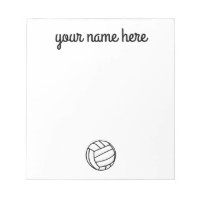 Persoonlijke Volleybal Dank u Blocnote