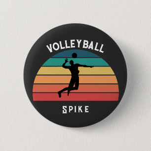 Persoonlijke Volleybal Giveaway Voor Jongens & Mei Ronde Button 5,7 Cm