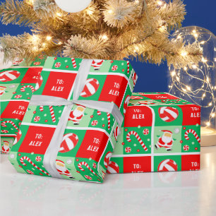 Persoonlijke Volleybal Kerstmis Cadeaupapier