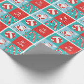 Persoonlijke Volleybal Kerstmis Cadeaupapier (Hoek)