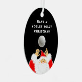 Persoonlijke Volleybal Metalen Ornament (Voorkant Rechts)