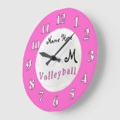 Persoonlijke Volleybalknaam en MONOGRAM Grote Klok (Hoek)