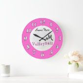 Persoonlijke Volleybalknaam en MONOGRAM Grote Klok (Huis)
