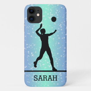 Persoonlijke Volleybalspeler Meisje Glans Case-Mate iPhone Case