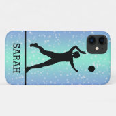 Persoonlijke Volleybalspeler Meisje Glans Case-Mate iPhone Case (Achterkant (horizontaal))