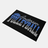 Persoonlijke Volleybalspeler VOEGD NAAM Team Champ Deurmat (Schuin)