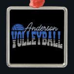 Persoonlijke Volleybalspeler VOEGD NAAM Team Champ Metalen Ornament<br><div class="desc">De gepersonaliseerde Speler Volleyball VOEGT het Ontwerp van de Sport Athlete van de Champ van het Team van de NAAM van de NAAM toe - past met jouw naam of de Tekst van de Douane aan!</div>