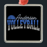 Persoonlijke Volleybalspeler VOEGD NAAM Team Champ Metalen Ornament<br><div class="desc">De gepersonaliseerde Speler Volleyball VOEGT het Ontwerp van de Sport Athlete van de Champ van het Team van de NAAM van de NAAM toe - past met jouw naam of de Tekst van de Douane aan!</div>