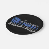 Persoonlijke Volleybalspeler VOEGD NAAM Team Champ Papieren Bordje (Gekanteld)