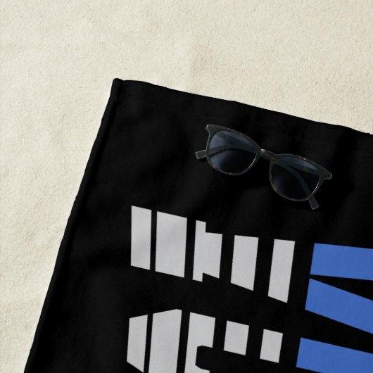 Persoonlijke Volleybalspeler VOEGD NAAM Team Champ Strandlaken (In situ)