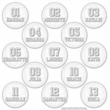 persoonlijke volleybalstickers voor 13 meisjes jon