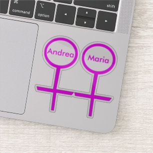 Persoonlijke vormen van lesbische overs sticker