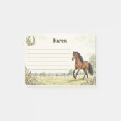 Persoonlijke vos Andalusische paard weide Post-it® Notes (Voorkant)