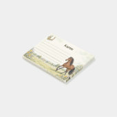 Persoonlijke vos Andalusische paard weide Post-it® Notes (Schuin)