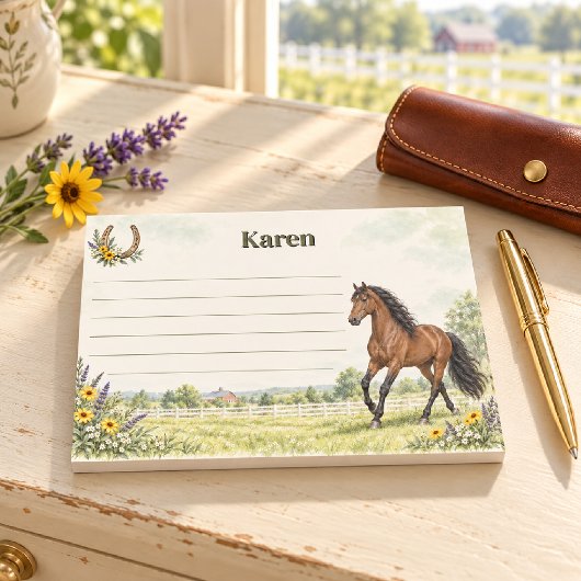 Persoonlijke vos Andalusische paard weide Post-it® Notes