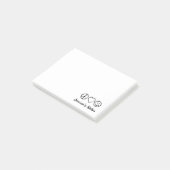 Persoonlijke vredelievende Post-it® notes (Schuin)