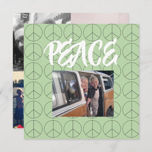 Persoonlijke vredes-Kaart (Voorkant / Achterkant)