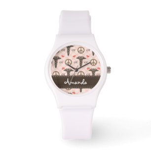 Persoonlijke vredesliefdesbehandelingen horloge