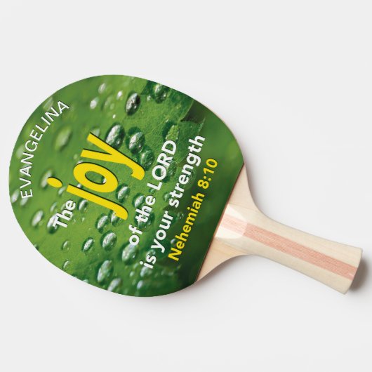 persoonlijke vreugde van de heer tafeltennisbatje (Zijkant)