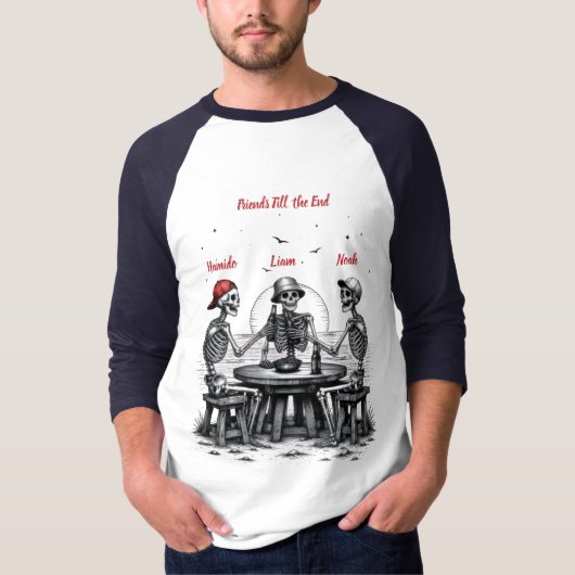 Persoonlijke Vrienden Tot Het Einde T-shirt (Voorkant)