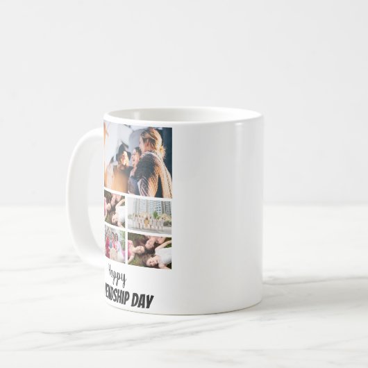 Persoonlijke vriendschapsdag 8 Foto collage Koffiemok (Voorkant links)