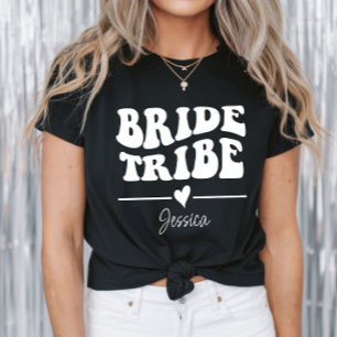 Persoonlijke vrijgezellenfeest bruid stam t-shirt