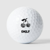 Persoonlijke vrijgezellenfeest Disco Kersen Golfba Golfballen (Voorkant)