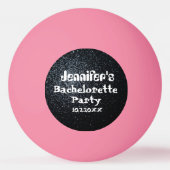 Persoonlijke vrijgezellenfeest naam datum pingpongbal (Voorkant)