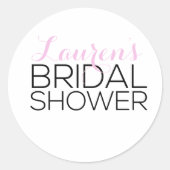 Persoonlijke Vrijgezellenfeest Ronde Sticker (Voorkant)