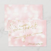 Persoonlijke vrijgezellenfeestkaarten voor vrouwen bedankkaart (Voorkant / Achterkant)