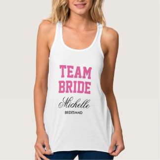 Persoonlijke vrijgezellenparty tanktops voor team