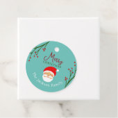 Persoonlijke vrolijk kerstfeest cadeautag bedankjes labels (In situ)