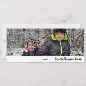 Persoonlijke vrolijk kerstfeest foto feestdagenkaart (Achterkant)