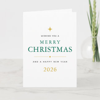 Persoonlijke vrolijk kerstfeest gevouwen wenskaart feestdagen kaart