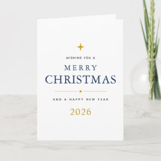 Persoonlijke vrolijk kerstfeest gevouwen wenskaart feestdagen kaart