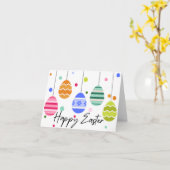 Persoonlijke vrolijke Pasen-kaarten, Paasei Kaart (Gele Bloem)