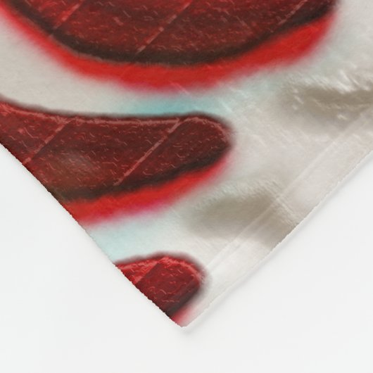 Persoonlijke vuile look Baseball Fleece Blanket (Hoek)