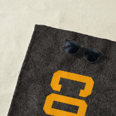 Persoonlijke vurige basketbal strandlaken (In situ)