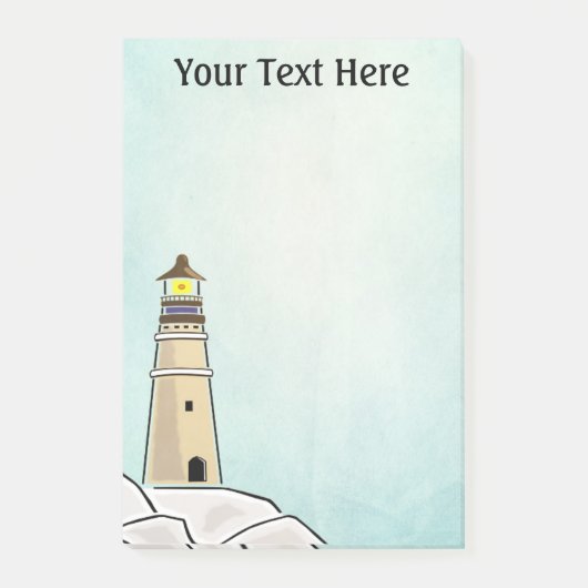 Persoonlijke Vuurtoren Post-it® Notes (Voorkant)