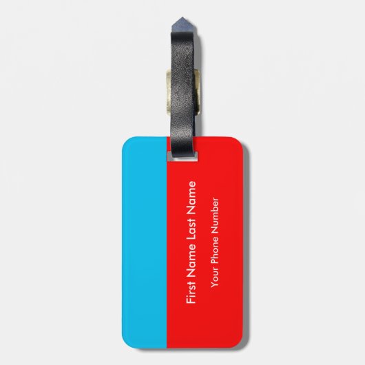 Persoonlijke Waar is (jouw naam)? Bagage label (Achterkant verticaal)