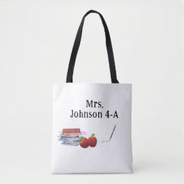 Persoonlijke waardering van de leerkracht tote bag