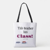 Persoonlijke waardering van de leerkracht tote bag (Achterkant)