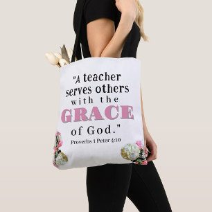 Persoonlijke waardering van de leerkracht tote bag
