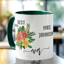 Persoonlijke waardering van de leraar Floral Desig