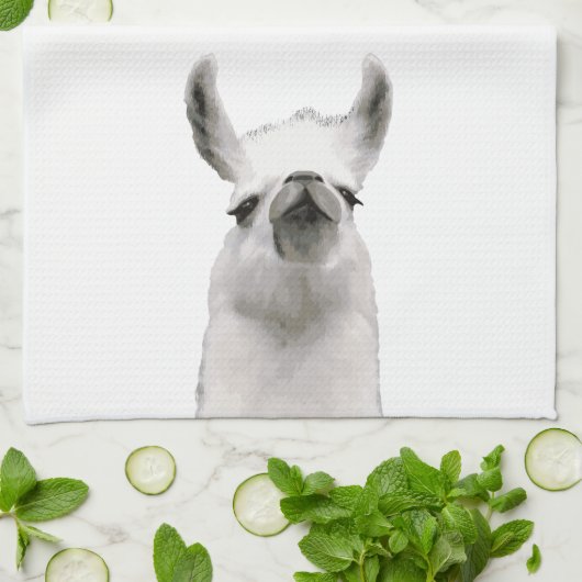 Persoonlijke waarneming van Tsjernobby Llama Theedoek (Gevouwen)