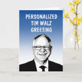 Persoonlijke Walz Wenskaart Kaart (Gele Bloem)