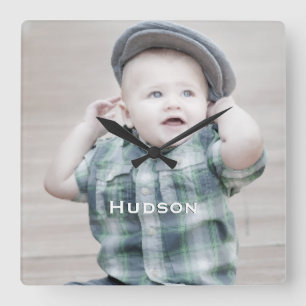Persoonlijke wandklok Baby Foto