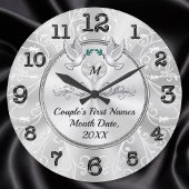 Persoonlijke wandklok huwelijkscadeau, Liefdesvoge