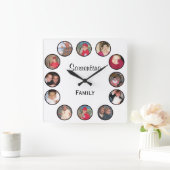 Persoonlijke wandklok op het fotoplein (Huis)
